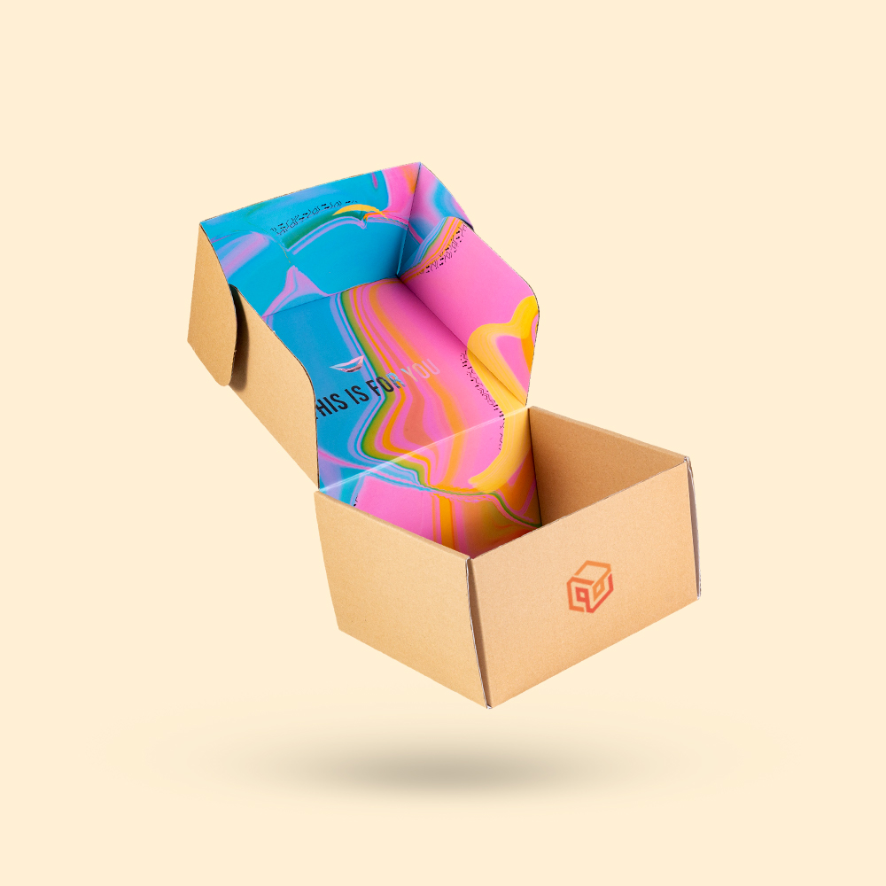 Printed corrugated mailer box